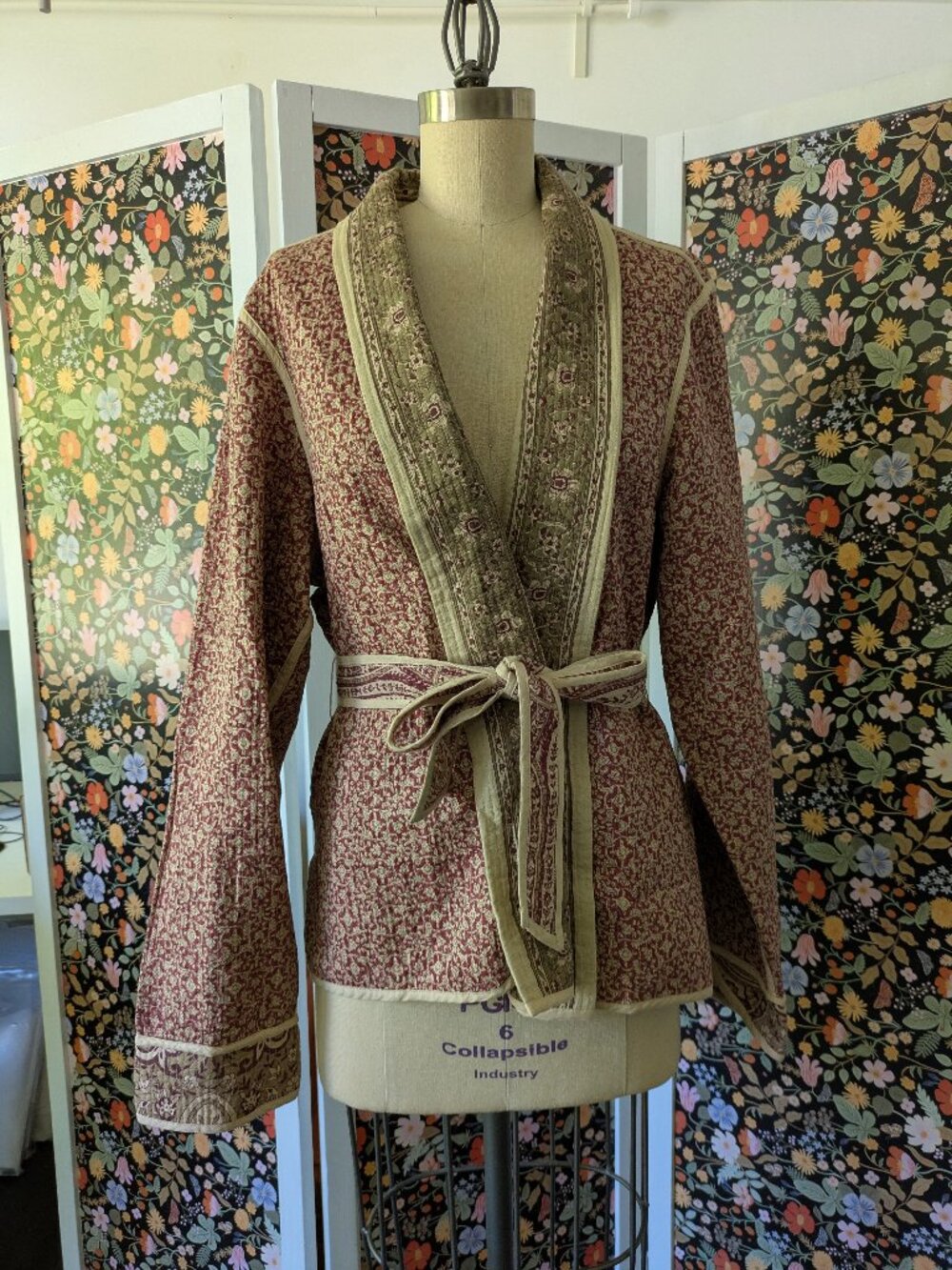 J Peterman Quilted Jacket, Size XL